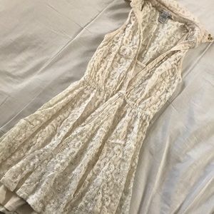 Cream Lace Dress